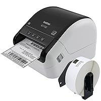 Brother QL-1100 Wide Format Thermal Label Printer - USB Connectivity, 4