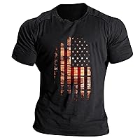 Retro USA Shirt American Shirt for Men Muscle Shirts Men Pack Short Sleeve Tuxedo Shirt Crewneck Shirts Men