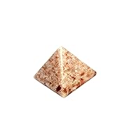 Jet Sunstone Gemstone Pyramid Approx. 1.5