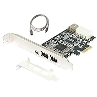 1394 Expansion Card PCI-E 1X to IEEE 1394 1x 1394A 6Pin to 1394 4Pin Controller Firewire Card 4 Port Video Adapter Ieee 1394a