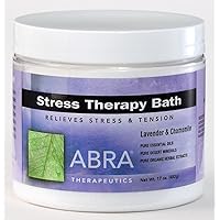 Abra Stress Therapy Sea Salt Bath, Lavender & Chamomile, 17 Ounce