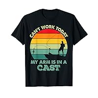 Retro Vintage I Can't Work Today My Arm is in a Cast Men's T-Shirt