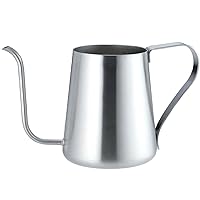 Takamura Metal 406647 Coffee Drip Pot, Size: Body: 8.1 x 3.9 x 4.3 inches (205 x 100 x 110 mm), Silver