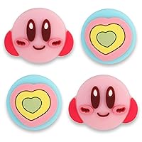 Cute Thumb Grip Caps for Nintendo Switch/Lite/OLED, Kawaii Magic Moon Joy-Stick Button Stick Cover 3D Analog Ergonomic Cap for NS Controller Joy-Cons (Pink)