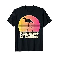 Flamingo And Coffee T-Shirt