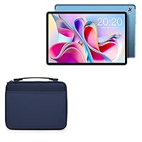 BoxWave Case Compatible with Teclast P30S - Hard Shell Briefcase, Slim Messenger Bag Briefcase Cover Side Pockets - Navy