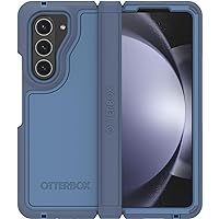 OtterBox Galaxy Z Fold5 Defender Series XT Case - Baby Blue Jeans (Blue), Screenless, Rugged Hinge Protection, Lanyard Attachment, PowerShare and Wireless Charging Compatible
