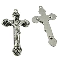 100pcs of 1.5 Inch Catholic Gift Rosary Crucifix Pendant Heart Cross
