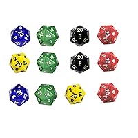 D2 dice edible Cupcake toppers Set of 12