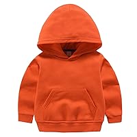 Toddlers's Fashion Hoodies & Sweatshirts Kids Boys Girls Solid Hooded Pullover Long Sleeves Sweatshirt