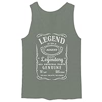 Legends are Born in August The Best Birthday Gift Men's Tank Top