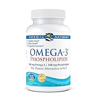 Omega-3 Phospholipids, Unflavored - 60 Soft Gels - 500 mg Omega-3 & 350 mg Phospholipids - Heart & Brain Health - Small, Easy-to-Swallow Soft Gels - Non-GMO - 30 Servings