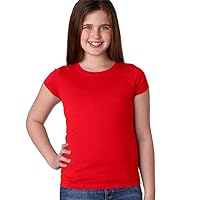 Next Level The Princess Rib Knit Combed Jersey T-Shirt, Red, X-Small