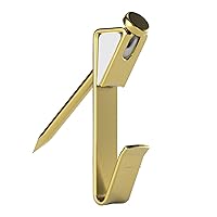 OOK 50584 ReadyNail Picture Hangers, Hassle-Free Picture Hooks, 30lbs, Brass (4 Pack)