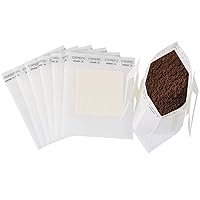 50Pcs Portable Coffee Filter Paper Bag, Hanging Ear Drip Coffee Bag single Serve, Disposable Drip Coffee Filter Bag Perfect for Travel, Camping, Home, Office