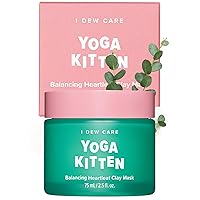 I DEW CARE Wash-off Clay Mask - Yoga Kitten | For Blemish-prone Skin with Kaolin, Heartleaf, and Tea Tree Extract, 2.5 Fl Oz