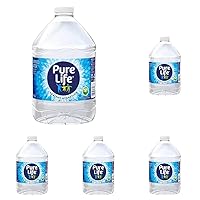 Pure Life, Purified Water, 101.4 Fl Oz, Plastic Bottled Water (Pack of 5)