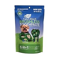 Ark Naturals Brushless Toothpaste, Dog Dental Chews for Mini Breeds, Freshens Breath, Helps Reduce Plaque & Tartar, 4oz, 1 Pack