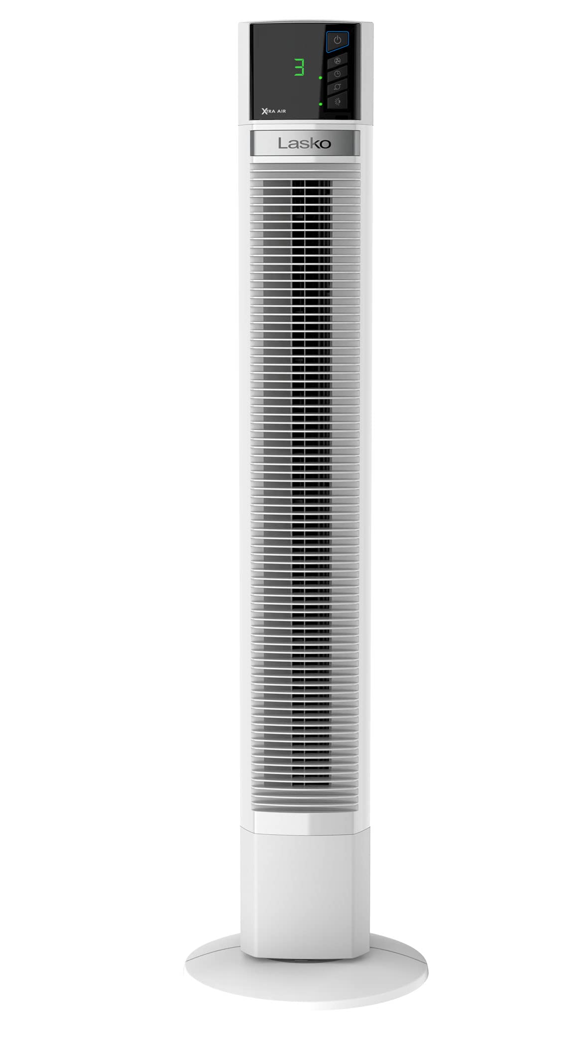 Lasko Xtra Air Oscillating Tower Fan, 4 Speeds, Nighttime Setting, Timer and Remote Control, 48