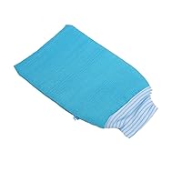Exfoliating Bath Mitt Unisex Body Rubbing Gloves Scrub Shower Towel Blue