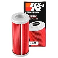 K&N Motorcycle Oil Filter: High Performance, Premium, Designed to be used with Synthetic or Conventional Oils: Fits Select KTM, Husqvarna Vehicles, KN-652