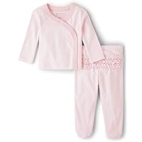 The Children's Place baby-girls Striped 2 Piece Take Me Home Set