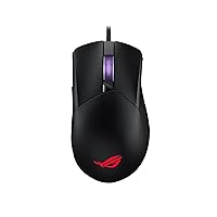 ASUS ROG Gladius III Wired Gaming Mouse, 19K Optical Sensor, 19,000 DPI, 6 Programmable Buttons, RGB Lighting, ROG Switch Socket Design, Swappable Switches, Ergonomic, Black