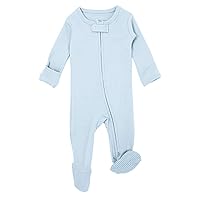 L'ovedbaby Unisex Organic Baby Zipper Footie