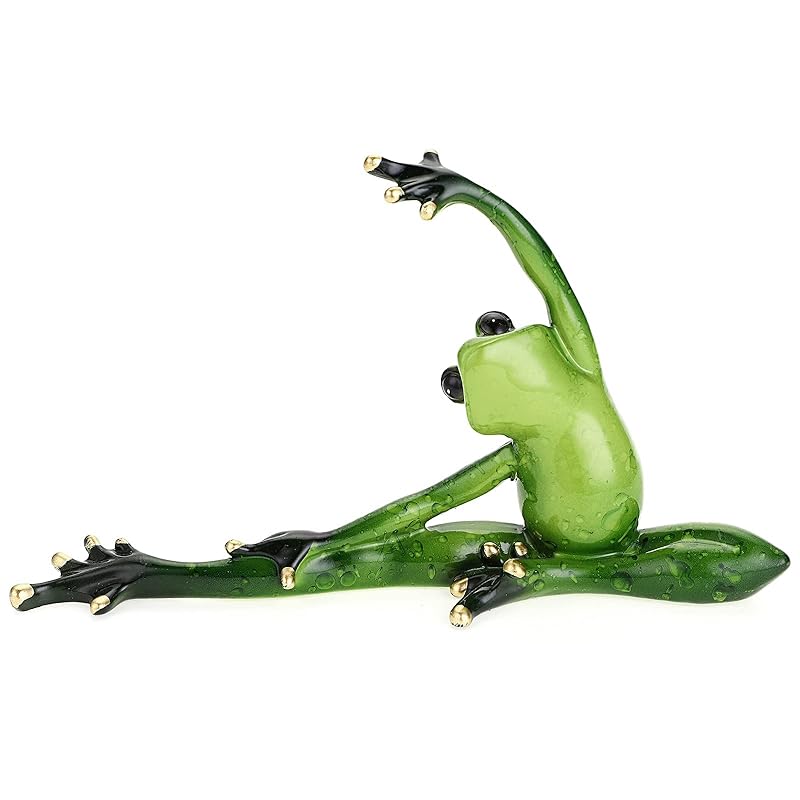 Mua Frog Figurine Gardening Figurine Creative Yoga Frog Decoration ...
