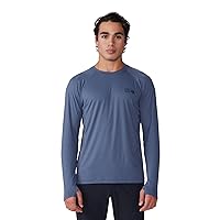 Mountain Hardwear Men's Crater Lake Long Sleeve Crew Shirt for Hiking, Camping, Outdoor Adventures, and Casual Wear