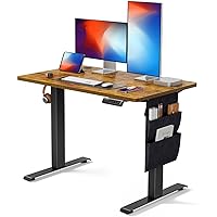 Marsail Standing Desk Adjustable Height, Electric Standing Desk, Stand up Desk with Storage Bag,Headphone Hook for Computer Workstations Desk Memory Preset
