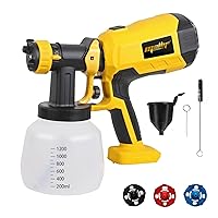 Cordless Paint Sprayer, Compatible w/ dewalt 20V Max Battery Handheld HVLP Paint Gun w/Brushless Motor | Suitable for Countless Home Interior and Exterior, House Painting (NO Battery)