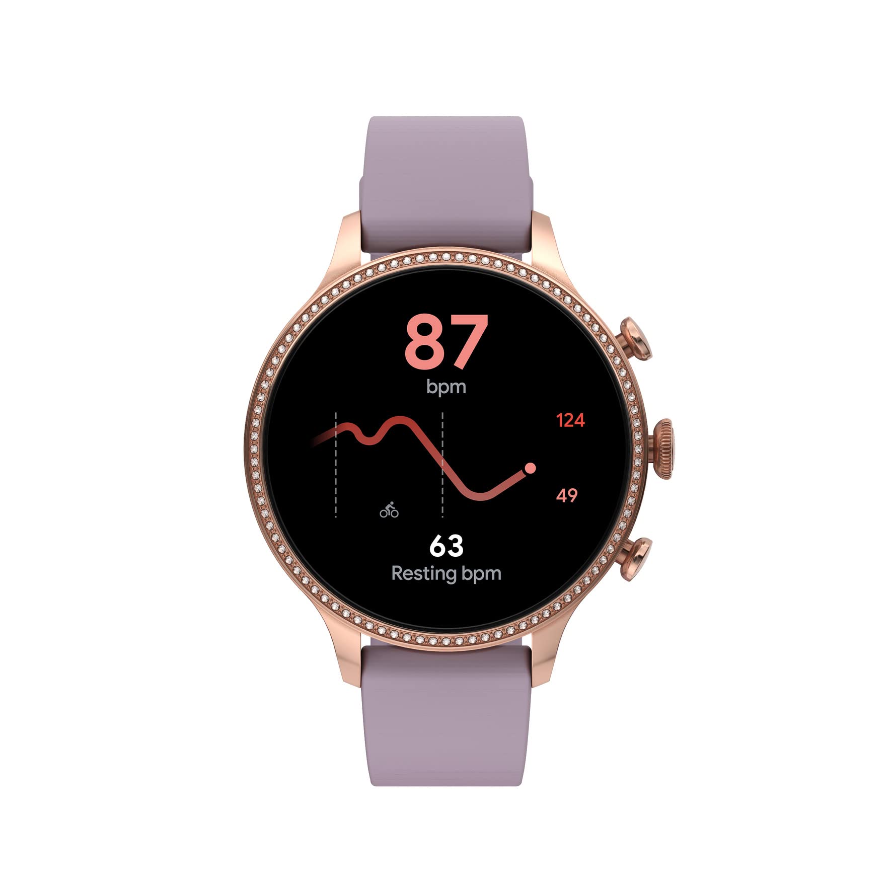 Fossil Women's Gen 6 42mm Touchscreen Smart Watch with Alexa Built-In, Fitness Tracker, Sleep Tracker, Heart Rate Monitor, GPS, Speaker, Music Control, Smartphone Notifications