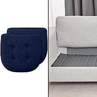 Gorilla Grip Tufted Memory Foam Chair Cushions and Premium Sofa Support Board, Cushion Set of 2 Navy, Comfortable Pads for Dining Room, Board Size 78In Gray, Stays in Place, 2 Item Bundle