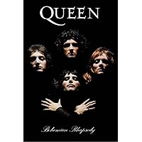Officially Licensed Queen Bohemian Rhapsody 1975 Group 24 x 36 Inch Music Art Print Poster - Decorative Print - Poster Paper - Ready to Frame