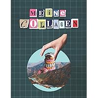 Meine Collagen: Collagieren und Ausschneiden | Buch für Ihre Kunst Collagen | Motiv: Donut | 100 Seiten (German Edition)