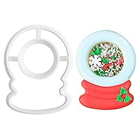 Cookie Molds,Chocolate Molds Silicone,Christmas Series Cookie Cutter Biscuit Molds Fondant Cake Decorating Tool Pastry(Crystal Ball)