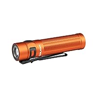 OLIGHT Baton3 Pro Max Flashlight, Rechargeable Compact EDC Pocket Flashlight with Safety Proximity Sensor, 2500 LED High Lumens, Suitable for Camping, Hiking, Emergency (Orange Neutral White)