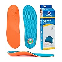 Powerstep Insoles, Pulse Air, Running Shoe Pain Relief Insert, Breathable Fabric, Women and Men