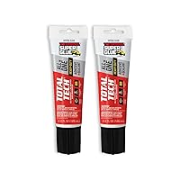 Super Glue - Total Tech - Clear - All-In-One Adhesive & Sealant - 4.2oz Tubes - (Pack of 2)