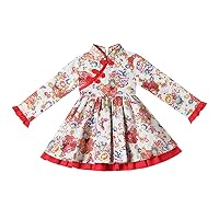 Autumn and Winter Children's Hanfu Cheongsam Princess Dresses,Girls' New Year's Clothing,Chinese Style Tang Suits.
