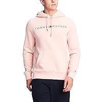 Tommy Hilfiger Men's Long Sleeve Fleece Logo Pullover Hoodie Sweatshirt