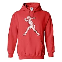 Threadrock Softball Batter Typography Unisex Hoodie Sweatshirt