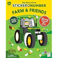 John Deere Kids Farm & Friends - My Very First Sticker by Number Activity Book for Kids, Includes Pull-Out Pages and 300 Stickers, Toddlers and Kids John Deere Kids Farm & Friends - My Very First Sticker by Number Activity Book for Kids, Includes Pull-Out Pages and 300 Stickers, Toddlers and Kids Paperback