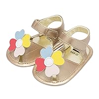 Infant Girls Floral Shoes First Walkers Shoes Summer Toddler Flower Flat Sandals Size 3 Sandals for Girls