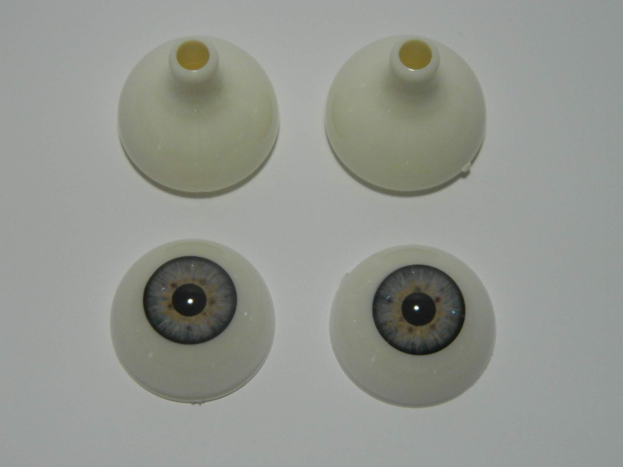Dead Head Props Pair of Premium Realistic Life Size Acrylic Eyes for Halloween Props, Masks, Dolls or Bears (Blue 26mm)