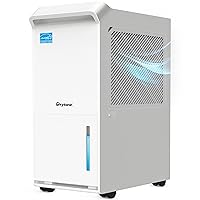5,000 Sq. Ft Energy Star Dehumidifier for Basement with Drain Hose, 60 Pints Dehumidifiers for Home Large Room, Auto Defrost, Intelligent Humidity Control, 24 Hour Timer