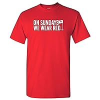 On Sundays We Wear Red - Funny Tiger Golf Major T Shirt