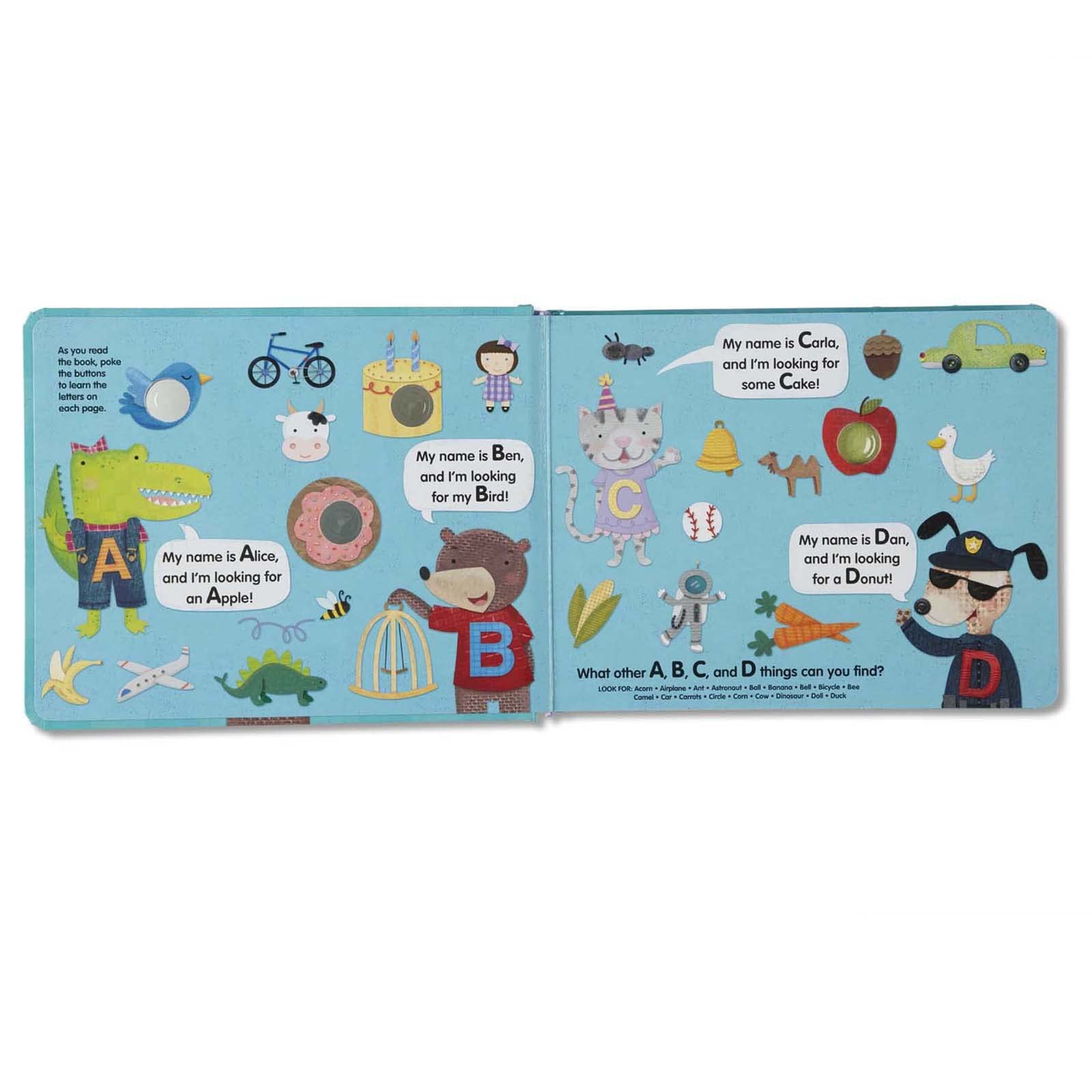 Melissa & Doug Children's Book - Poke-a-Dot: An Alphabet Eye Spy (Board Book with Buttons to Pop) - Alphabet Pop It Book, Push Pop Book For Toddlers And Kids Ages 3+