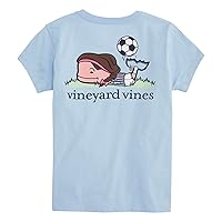 vineyard vines Girls' Soccer Whale Short-Sleeve Pocket Tee